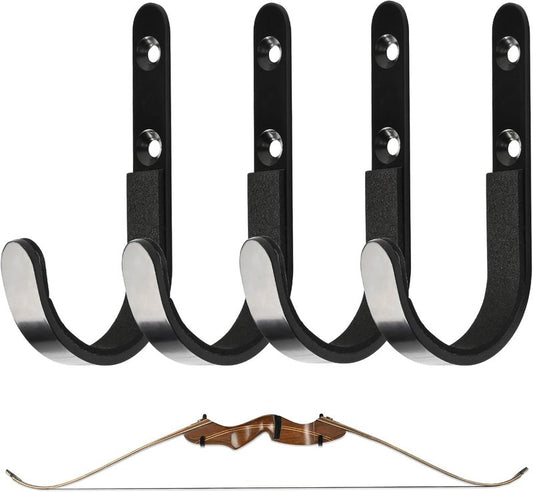 Bow Wall Mount Hanger - Universal Archery Compound Bow Holder for Storage & Display | Crossbow Rack
