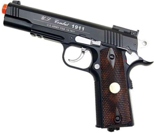 500 fps new full metal wg airsoft m 1911 gas co2 hand gun pistol w/ 6mm bb bbs(Airsoft Gun)