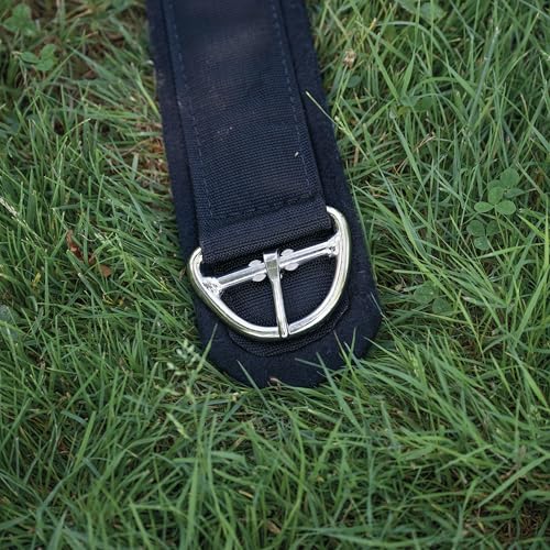 Weaver Leather Felt Lined Draft Horse Deluxe Super Cinch, Black, 50"