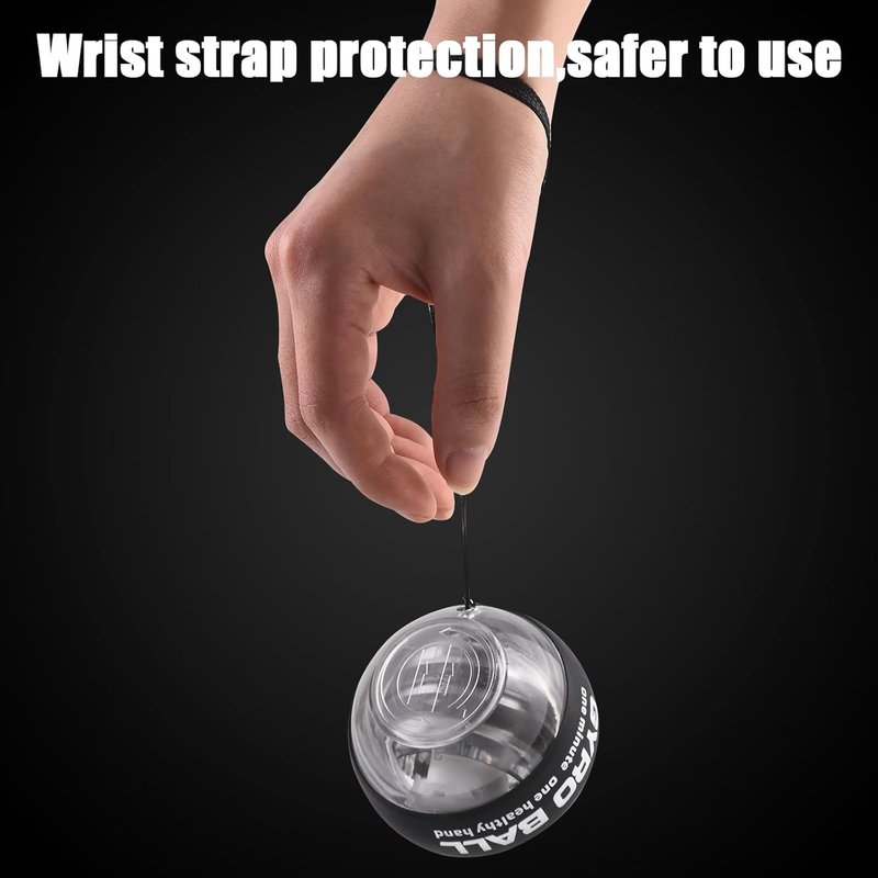 LUMIXA Gyroscopic Hand Exerciser Ball - Auto-Start Wrist & Forearm Strengthening | Muscle Rehab Tool