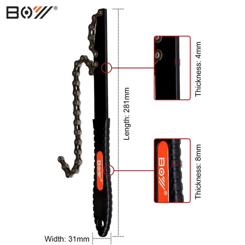 SONZUIA Bike Shop Sprocket Remover, Chain Whip for Cassettes and Freewheel Removal