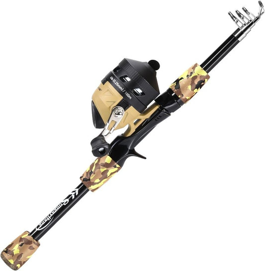 Kids Fishing Rod and Reel Combo - Lightweight Spincast Pole with Tackle Bag & Lures | Perfect Starter Kit for Youth