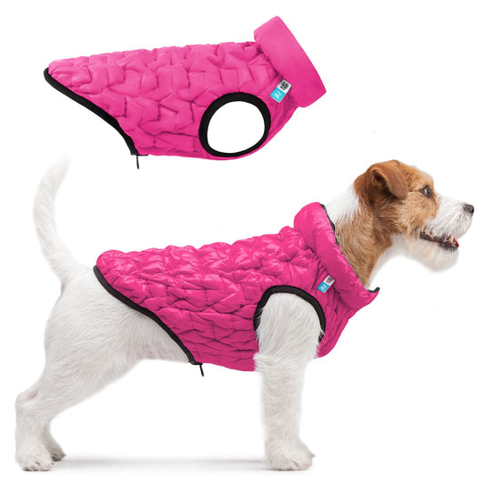 AiryVest Dog Winter Coat UNI - Lightweight Reversible Warm Dog Jacket - Water Resistant Windproof Jacket - Dog Coats for Medium Dogs, Small & Large Dogs Vest XXS