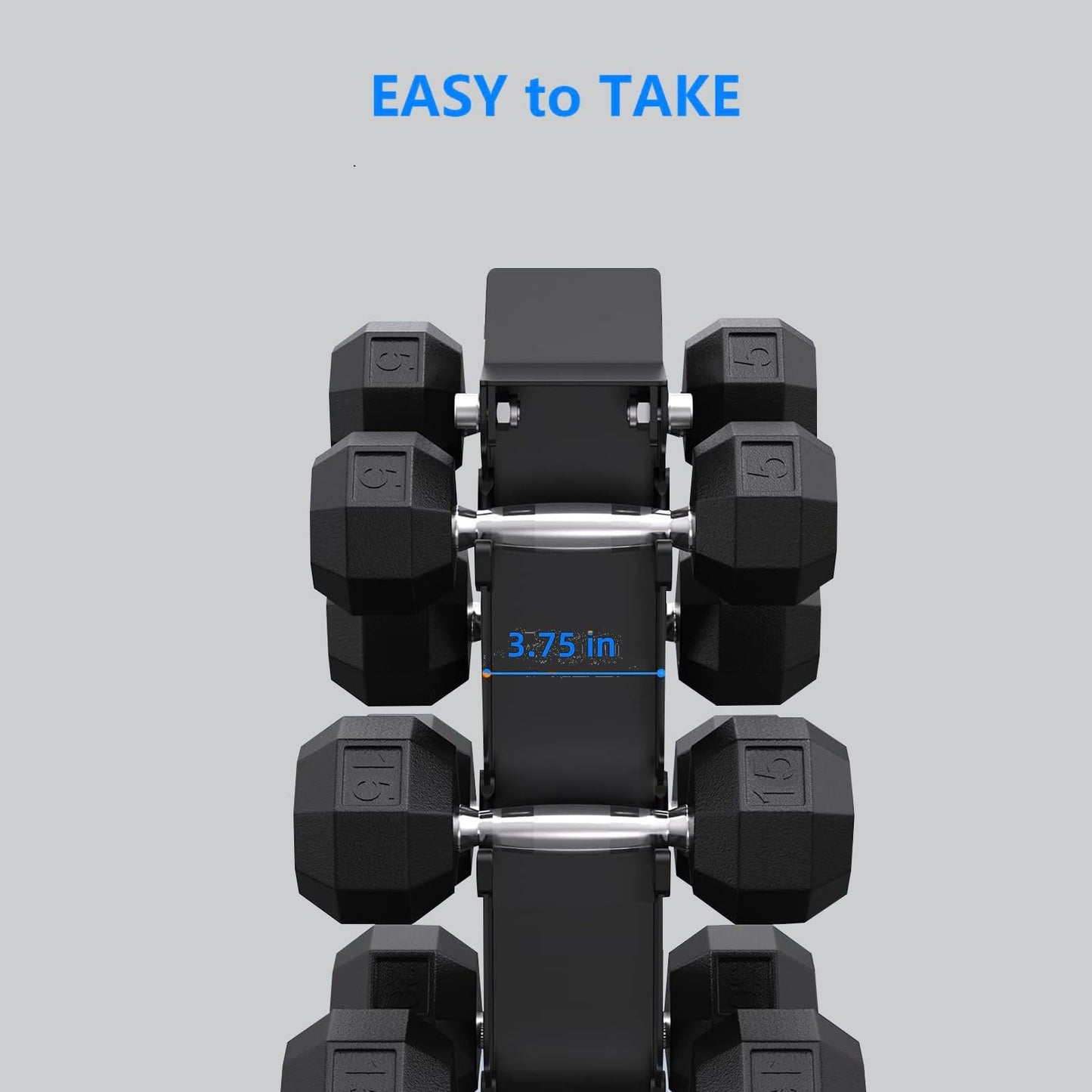 Dumbbell Rack Stand Only,A-Frame Dumbbell Weight Rack for Home Gym,Space Saving, Easy Assembly,6 Tier