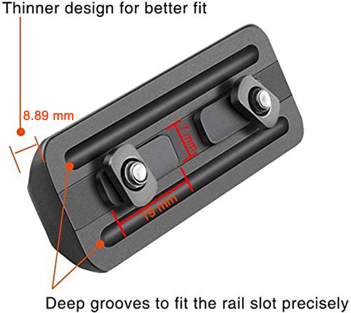 CVLIFE M-Rail Bipod Adapter Sling Stud Mount Bipod for M-Rail 4 T-Nuts 4 Screws and 1 Wrench