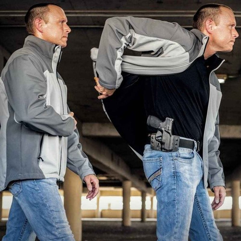 Tulster OWB Contour Kydex Holster in Right Hand fits: Sig Sauer P365 AXG Legion | Optic Compatible Outside The Waistband Concealed Carry