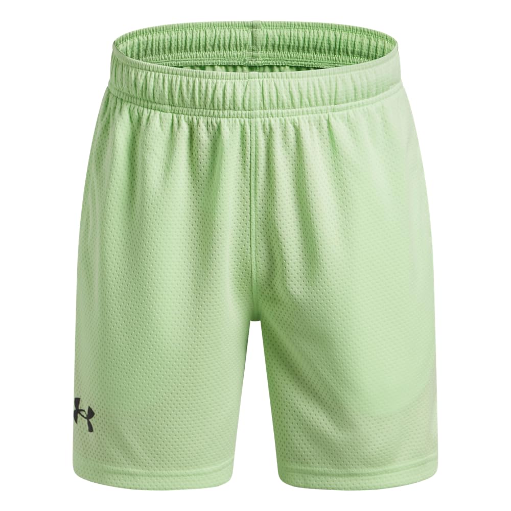 Under Armour Boys' Tech Mesh Shorts, (712) Lumos Lime / / Black, X-Large