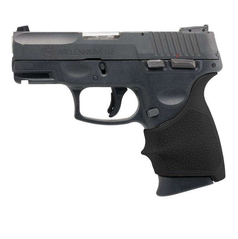 Hogue HandAll Beavertail Rubber Grip Sleeve for Taurus PT-111 Millennium G2, G2C, G3C, & G3XL, Black - 18510