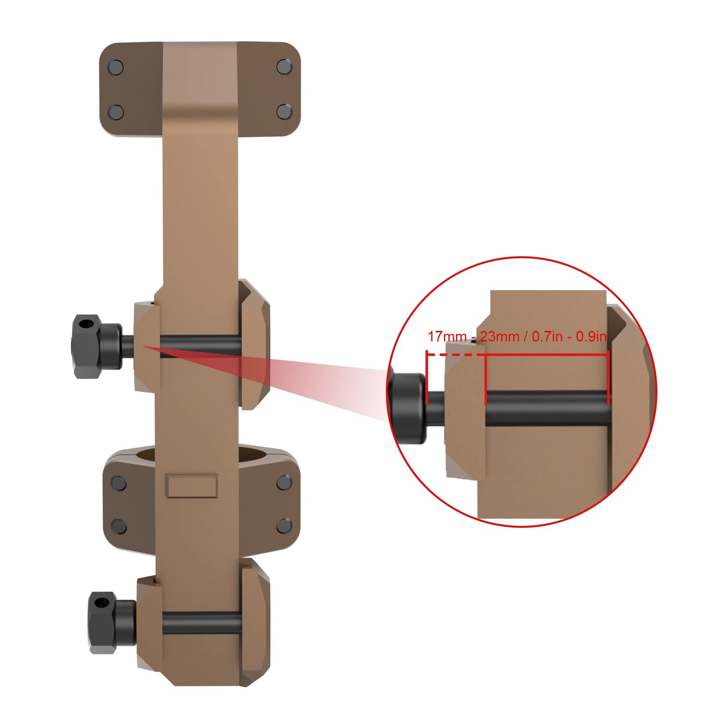 Victoptics 30mm Extended Picatinny Scope Mount Coyote FDE 0 MOA Type