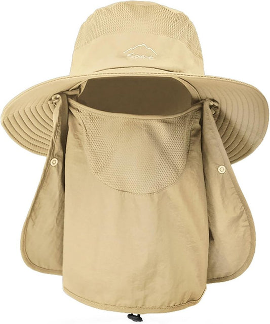 Sun Hats for Men & Women - UPF 50+ Breathable Fishing Hat | Wide Brim UV Protection for Summer