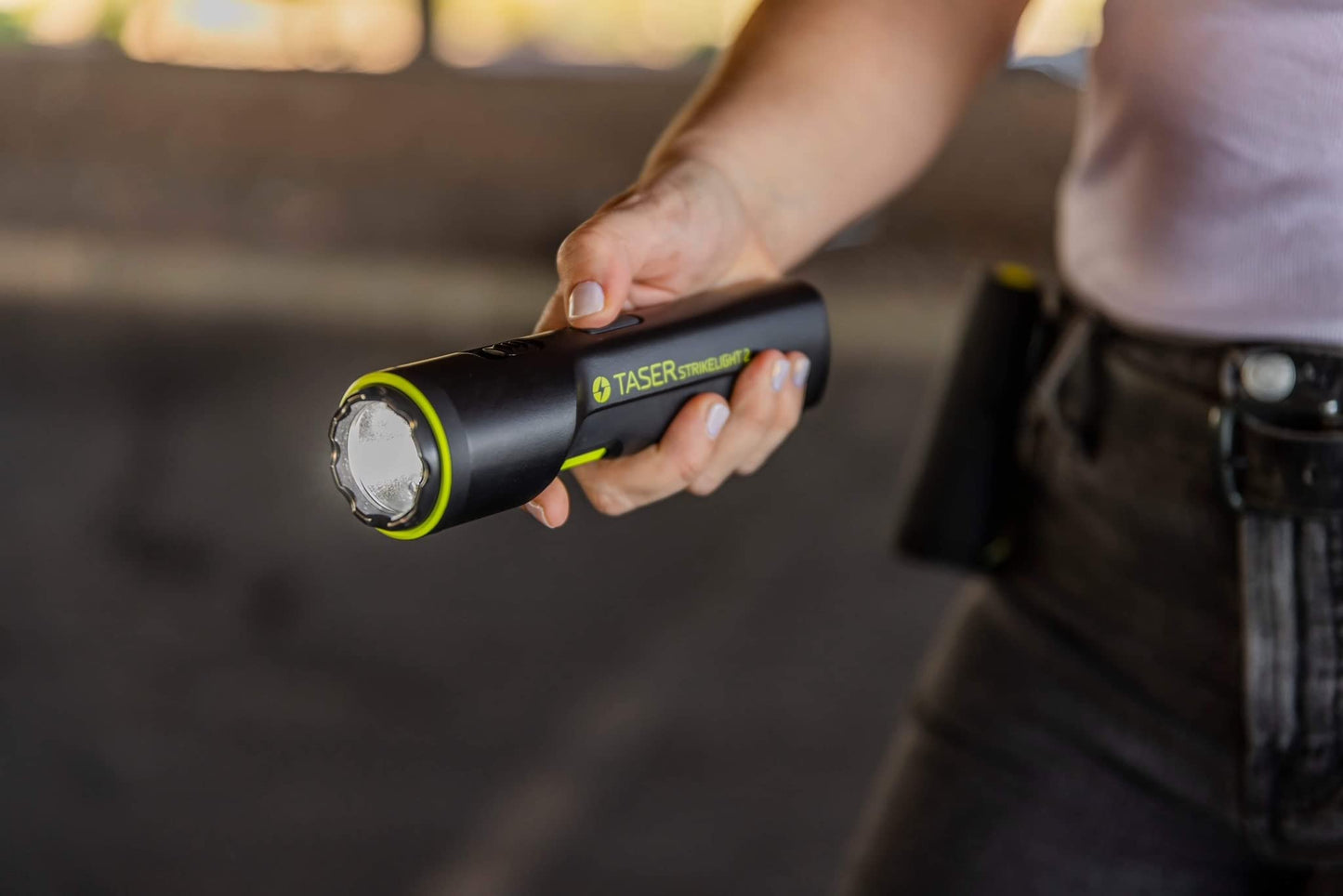 TASER StrikeLight 2 Rechargeable Flashlight Stun Gun