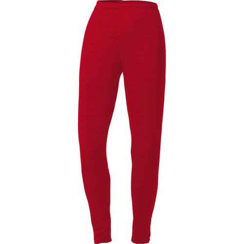 100% Merino Wool Women's Lightweight Base Layer Bottoms - Moisture Wicking Thermal Hiking Layers - True Red - X-Small