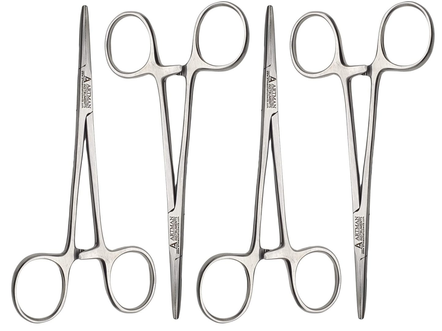 Artman Instruments Set of 4 Artery Forceps 5 inches Straight Mosquitoes by Wise Linkers