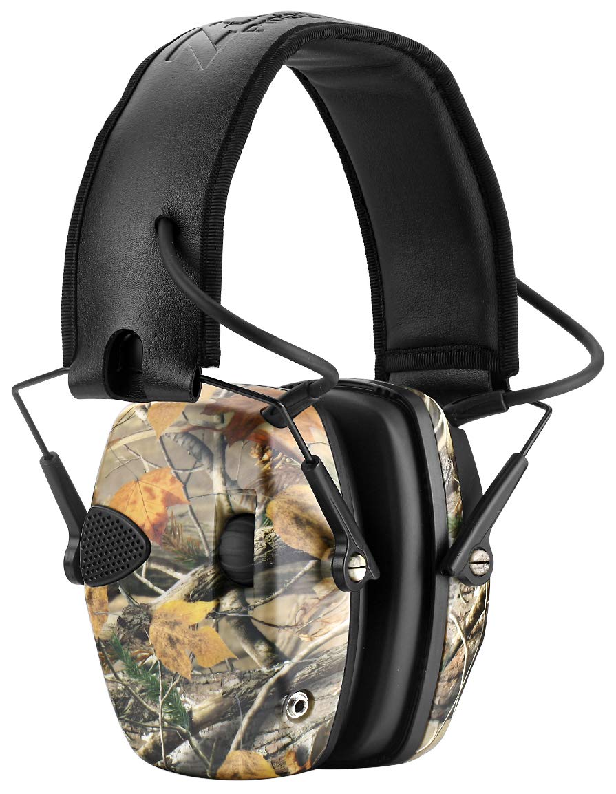ZOHAN EM054 Electronic Ear Protection for Shooting Range with Sound Amplification Noise Reduction, Ear Muffs for Gun Range (Camo)