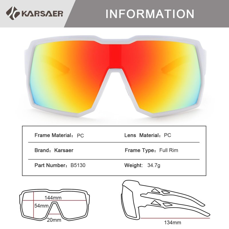 Karsaer Vision Baseball Sunglasses Men Women Cycling Running Softball Glasses for Adults Youth Kids 8-16