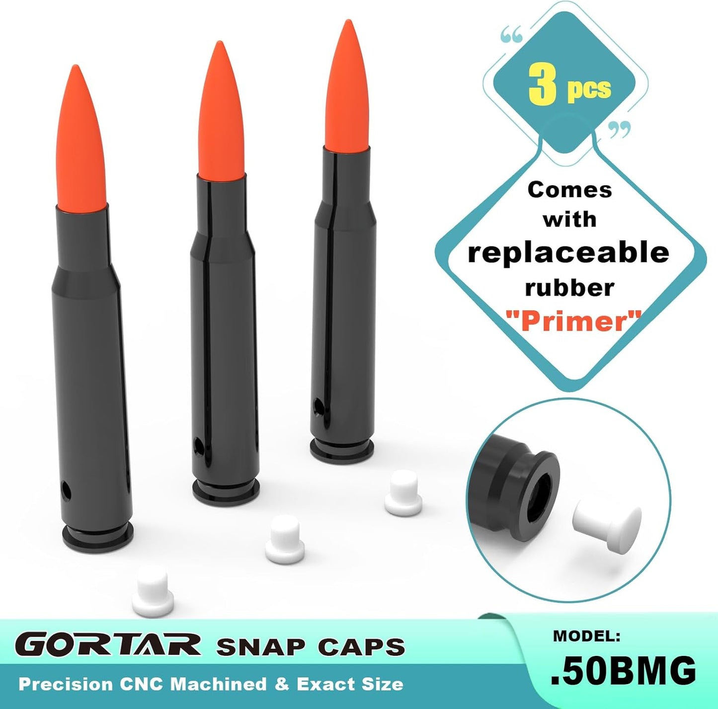 Snap Caps Training Dummy Rounds - Safe Loading Practice for Realistic Firing | Close to Real Weight