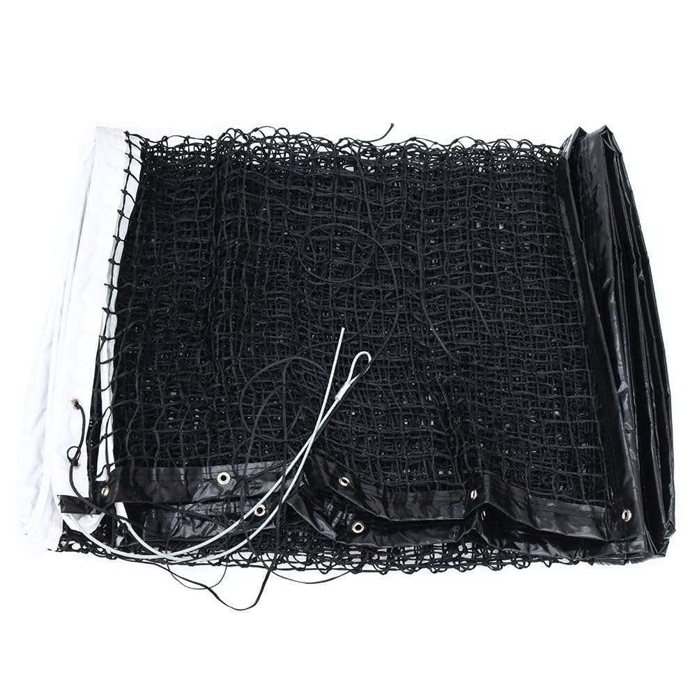 PreAsion 42FT Professional Tennis Net - 12.7m x 1.07m, Heavy-Duty Nylon & PE Construction, UV-Resistant, with Galvanized Steel Rope & Copper Grommets for Indoor/Outdoor Tennis Courts