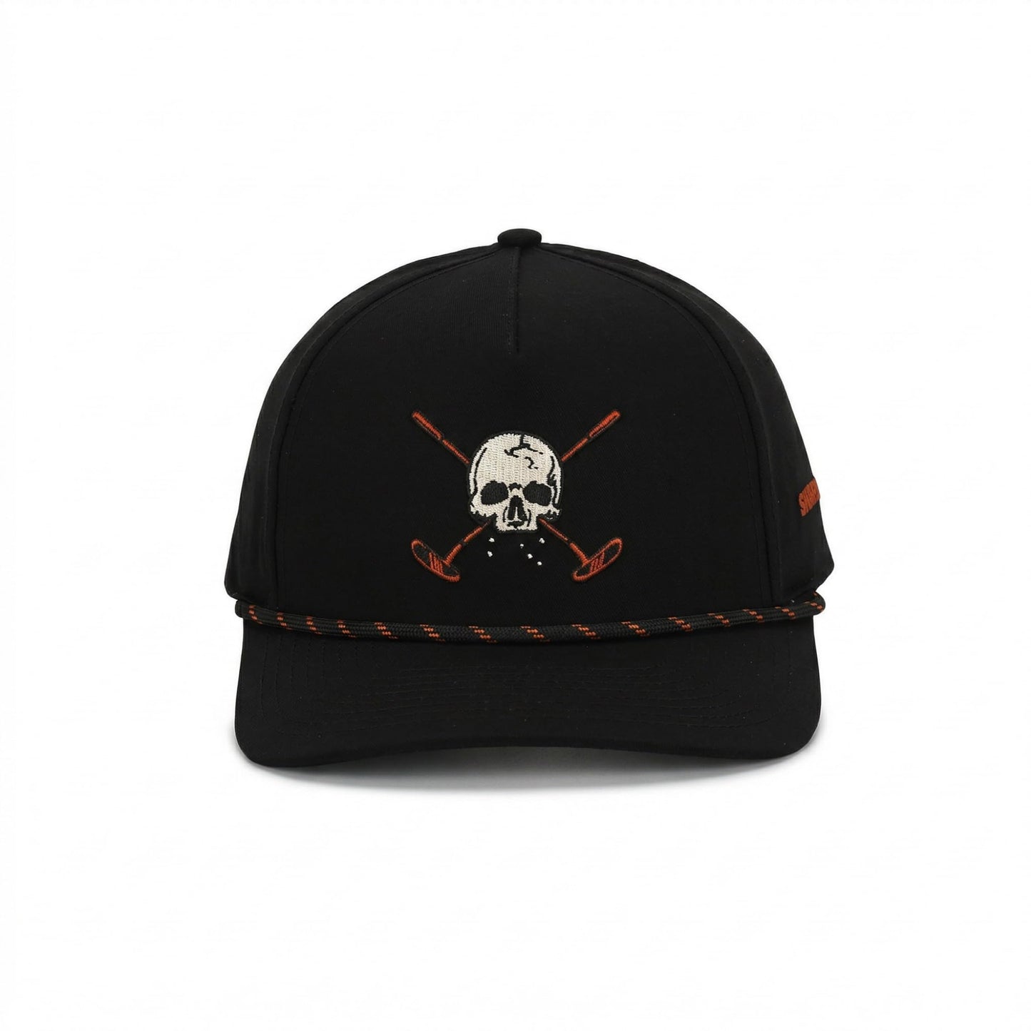 SHANKITGOLF Black Skull Rope Golf hat Adjustbale one Size fits All