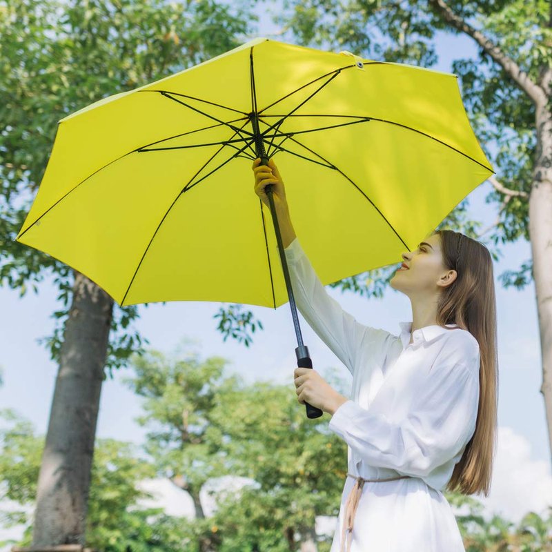 RUMBRELLA Golf Umbrella Windproof UV Umbrellas Large UPF 50+ Auto Open 55IN, Bright Yellow