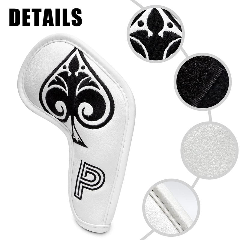 Golf Iron Cover Golf Club, Iron Club Head Covers Headcovers fits for Ping, Taylormade Mizuno, Golf Iron Accessories for Men/Women