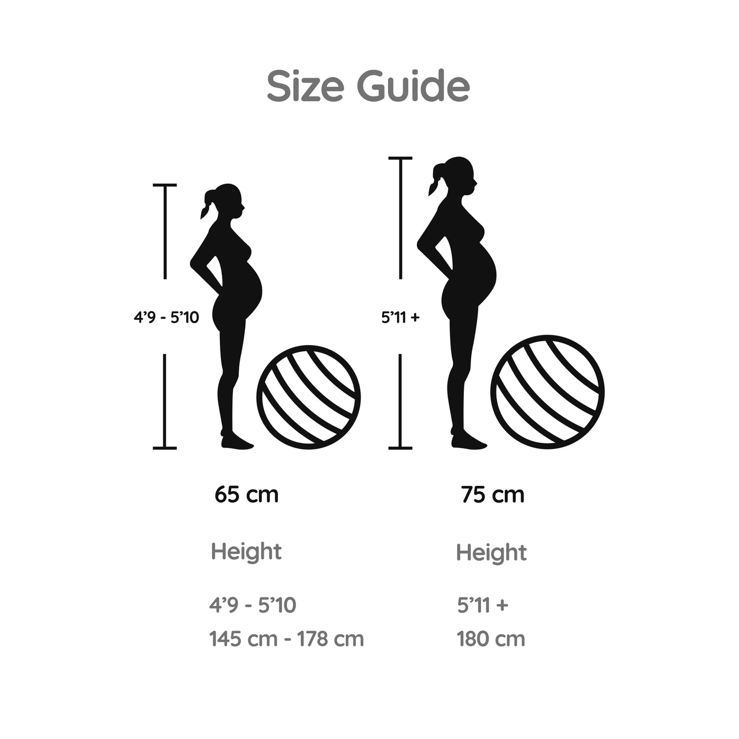 BABYGO Birthing Ball - Pregnancy Yoga Labor & Exercise Ball & Book Set Trimester Targeting, Maternity Physio, Birth & Recovery Plan Included Anti Burst Eco Friendly (Nude, 65cm)