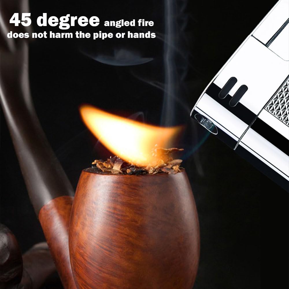 Laicengo Vintage Trench Lighter, Cool Copper Lighter, Butane Refillable Lighters, Soft Flame Lighters for Men Husband (Fuel Not Included)