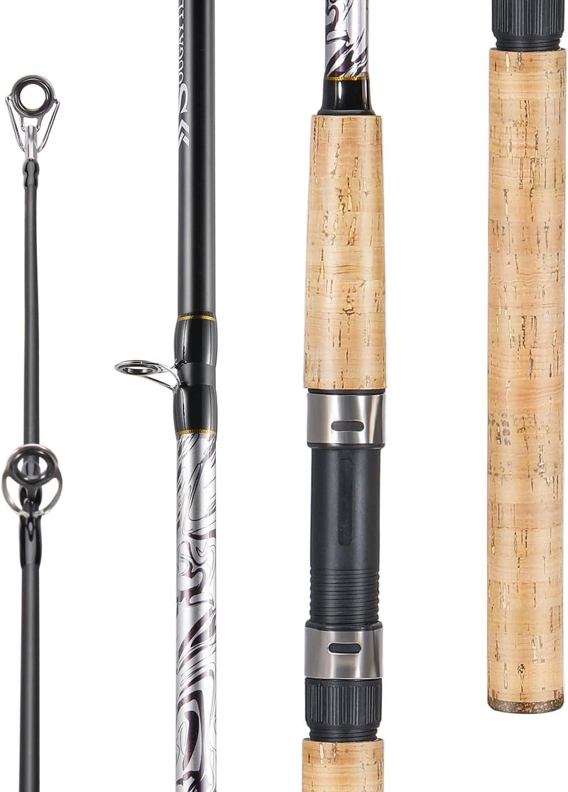 Sougayilang Fishing Rod - Strong Carbon & Glass Composite Spinning & Casting Rod for Bass, Trout, Catfish | Durable Stainless Steel Guides