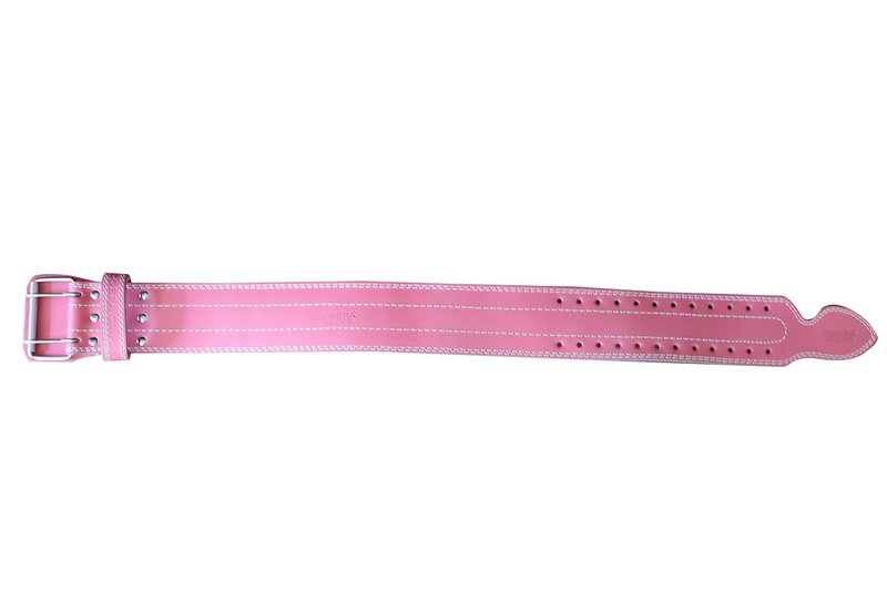 Weight Power Lifting Belt 4” Wide Cobra Grips Best Premium Genuine Leather Belt For Men & Women Adjustable Weightlifting Back Support (Pink, Small 27"-35")
