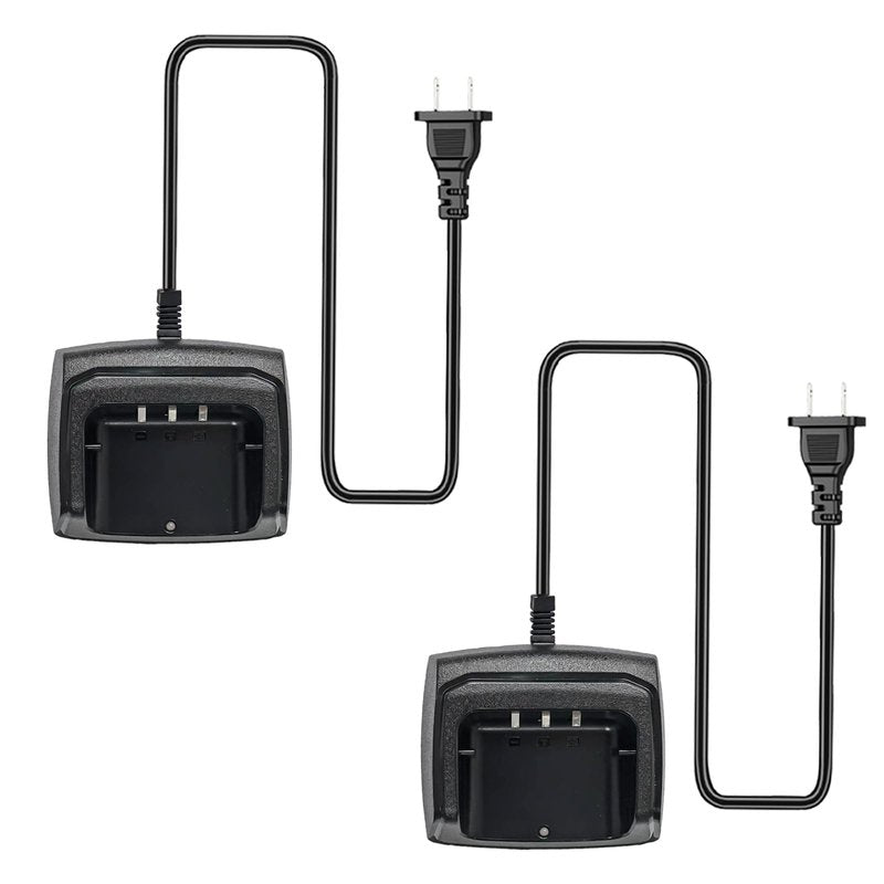 2 Pack BAOFENG UV-13 Pro Charger Base US Adapter for P15UV Radio Accessories DC8.4V for TYT UV88 UV99 Walkie Talkie UV-13 Pro V2