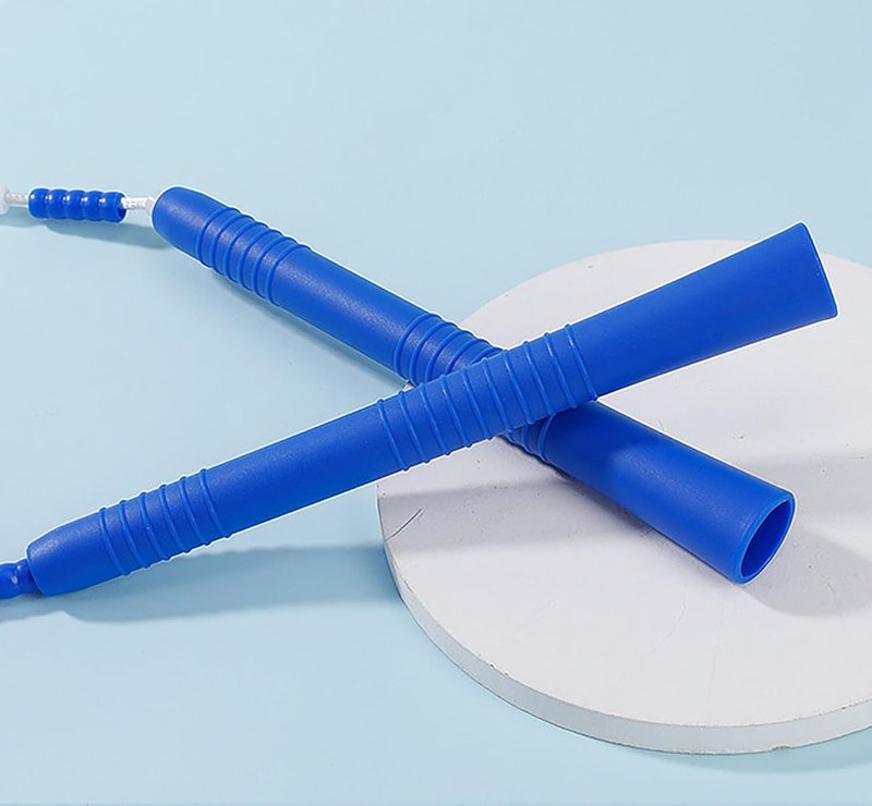 Jump Rope - 2 Pack 3.28 Feet Blue & Purple Skipping Ropes with Plastic Handles