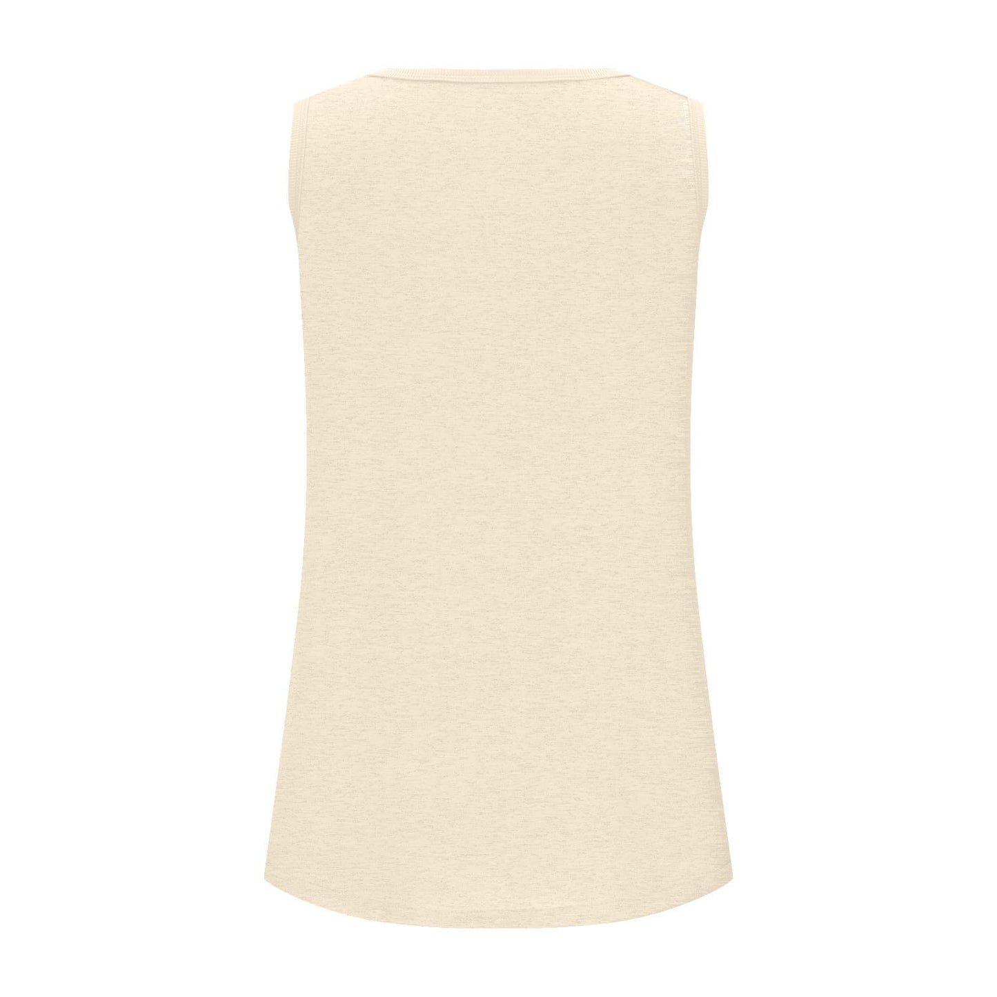 Borniu Womens Tank Tops Summer Loose Sleeveless Tops Scoop Neck Curved Hem Casual Flowy Shirt 2024 Outfits Clothes Beige