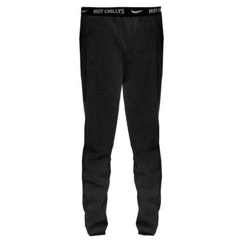Hot Chillys Youth La Montaña Bottom Heavyweight Body Fit Base Layer - UPF 40 Thermal Warm Lightweight Underwear Pants, Black, M