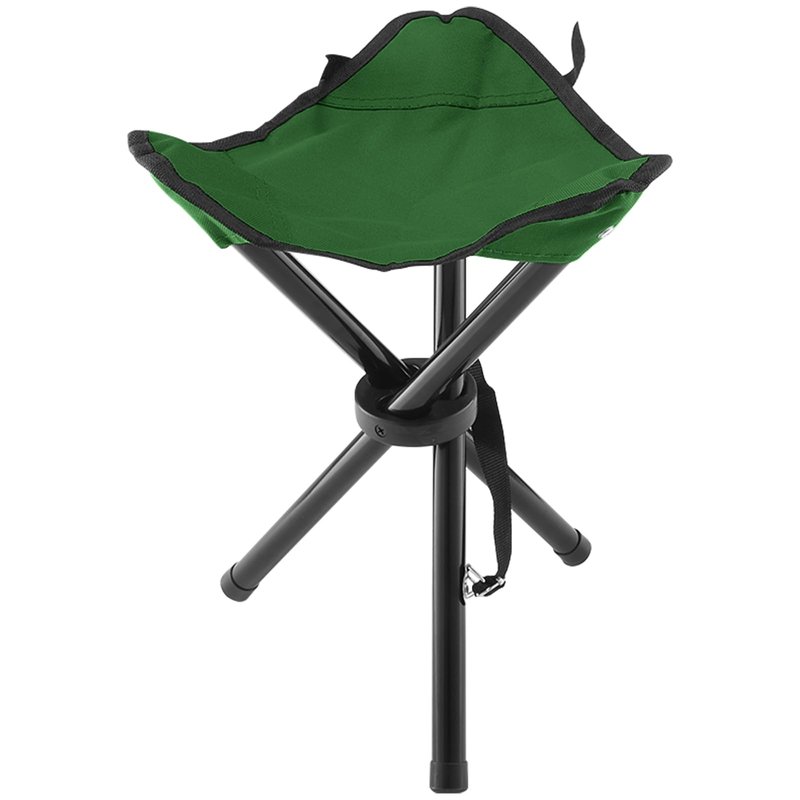 KKONHII Folding Camping Stool,Portable Travel Outdoor Tripod Seat,Green Folding Camping Chairs for Camping Party Mountaineering Picnic Beach Garden Lawn