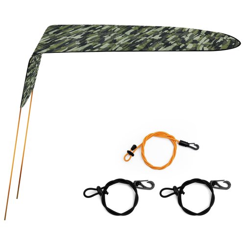 Kayak Sun Shade Canopy, Waterproof Single Person Sun Shade Portable Foldable Kayak Umbrella Canoe Awning Sun Shade Canopy for Kayak Outdoor Boat Canoe Fishing (Camouflage)