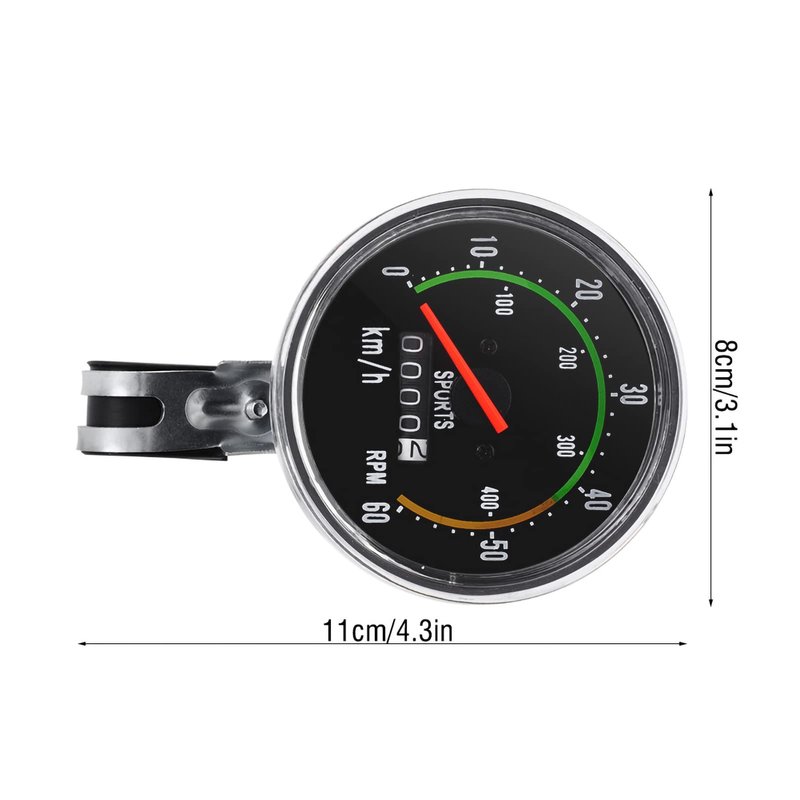 Cycling Computer, Mechanical Speedometer Odometer Cycling Stopwatch Cyclocomputer
