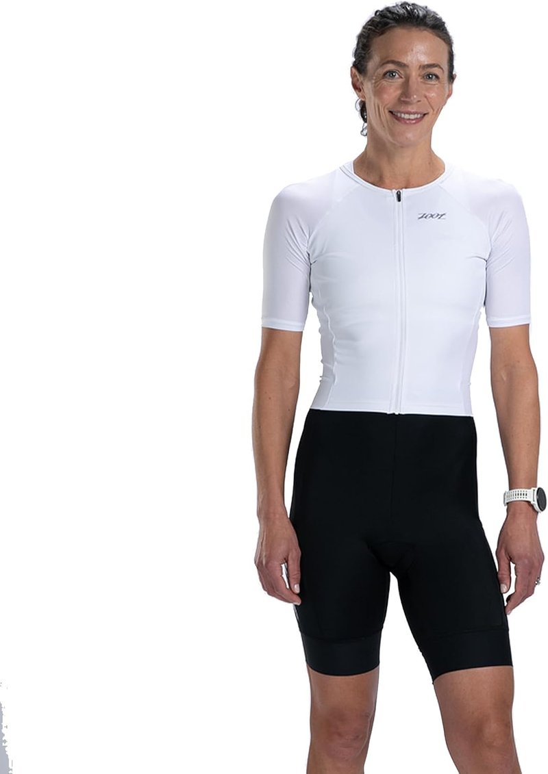 Zoot Women's Triathlon Racesuit - Short Sleeve Moisture-Wicking Design with Plush Chamois | Perfect for Race Day