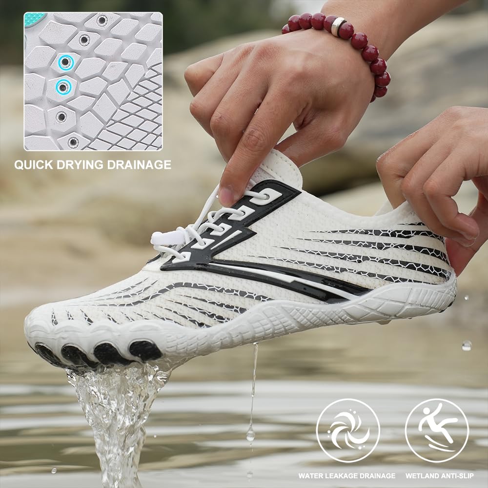 Grounding Barefoot Water Shoes for Men Women Hiking Running Wide Toe Box Pro Uniex Footwear - Non-Slip Zero-Drop Beach Pool Yoga Swim Outdoor Athletic Aqua Shoes