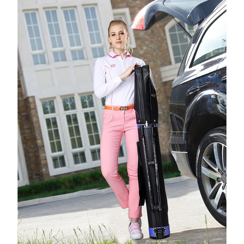 RUTHNISSI Sunday Golf StandBag with Cooler Pouch and Padded Strap，Lightweight for Driving Range Mini Course Training Practice Man Women,Travel Case Vertical Hard Shell Tube for Airlines