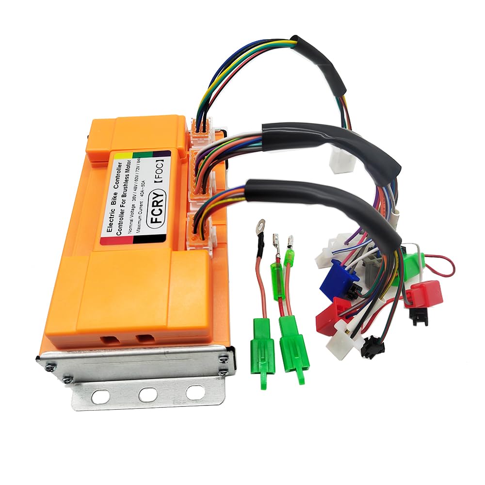 ChongXiao Intelligent Brushless Sine Controller 36V 48V 60V 72V 84V 2000W Maximum Current 50A Aluminium Alloy E-Bike Brushless Motor Controller for Electric Bicycle Scooter