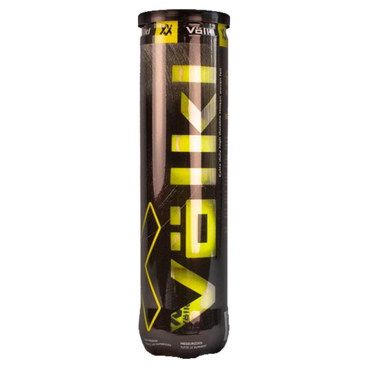 Volkl 4 Pack Tennis Balls, yellow