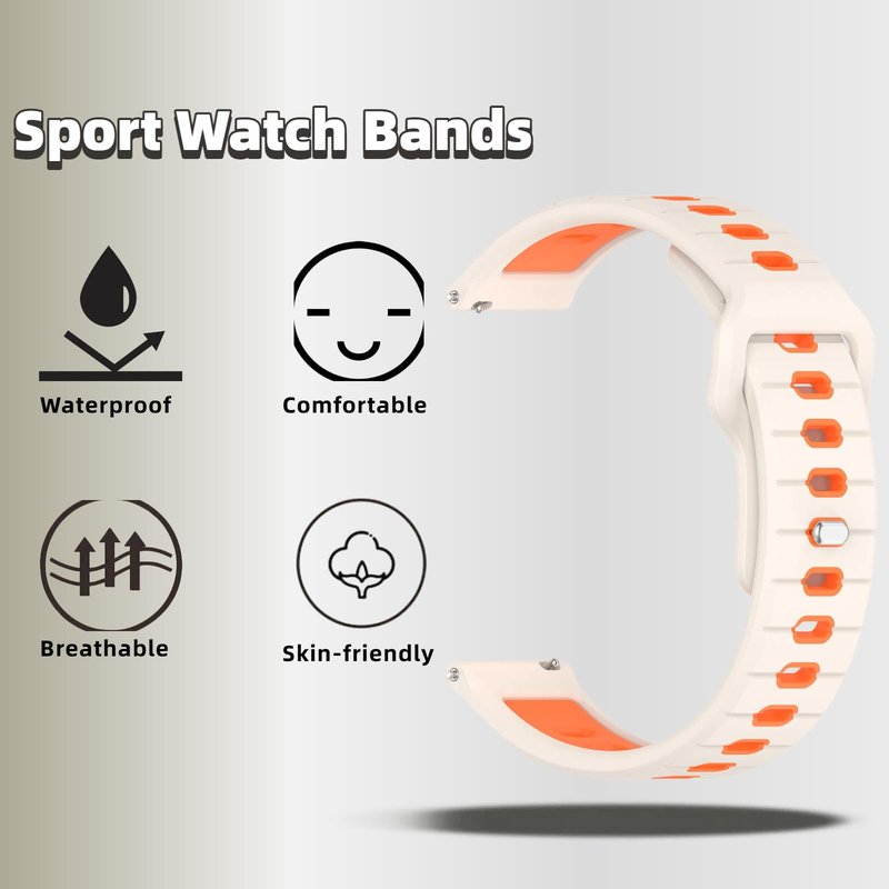 QHBAMD 3 Pack Compatible for Amazfit Helio Strap Silicone Band- Soft Breathable Waterproof Sport, Adjustable for Women Men