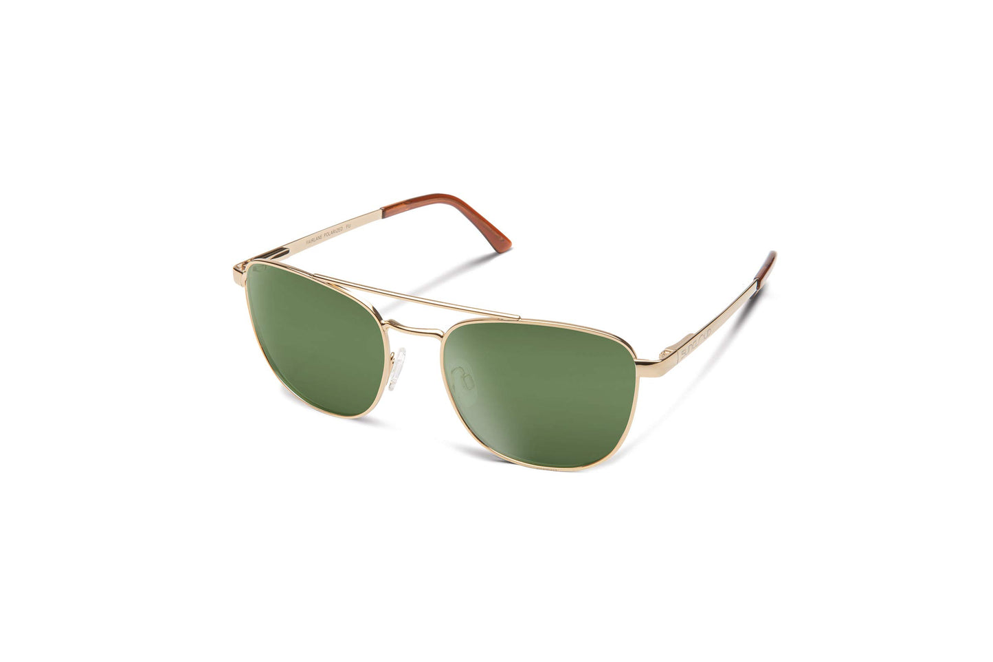 Suncloud Fairlane Polarized Sunglasses, Gold/Polarized Gray Green, One Size