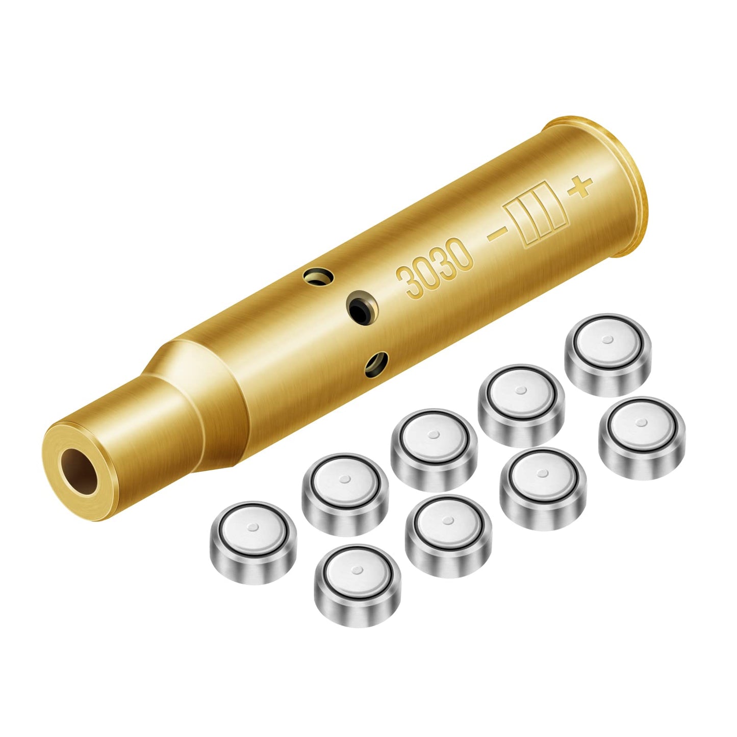 Tipfun Bore Sight Cal for 3030 Bore Sighter Red Dot Boresighter Red Laser Sight with Batteries