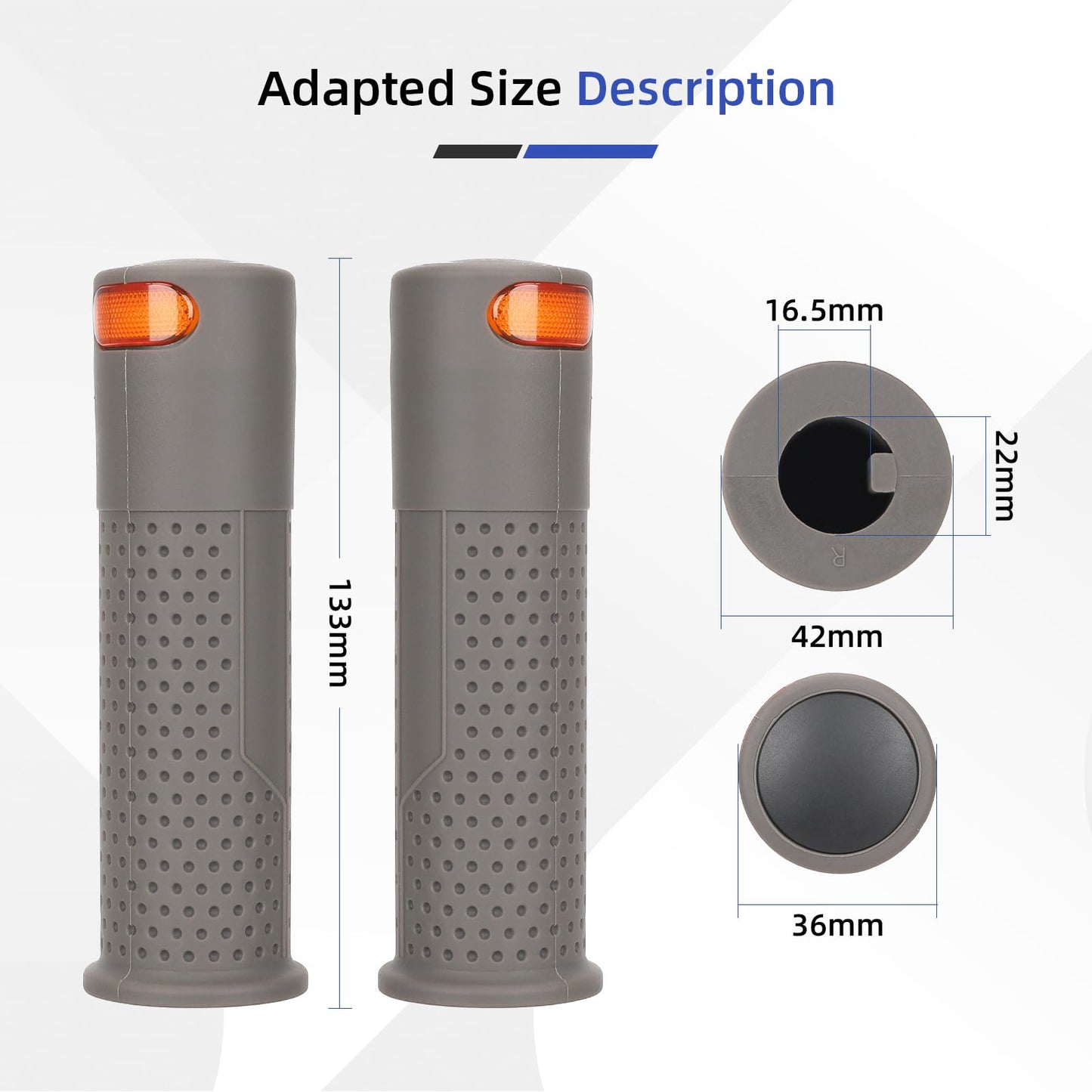 ulip E Scooter Turn Signal, USB Rechargeable Scooter Handle Grips,Smart Handlebar Warning Light with Remote Control, Waterproof Compatible with XIAOMI M365/Pro2/1S Ninebot G30/ES1/ES2/ES4