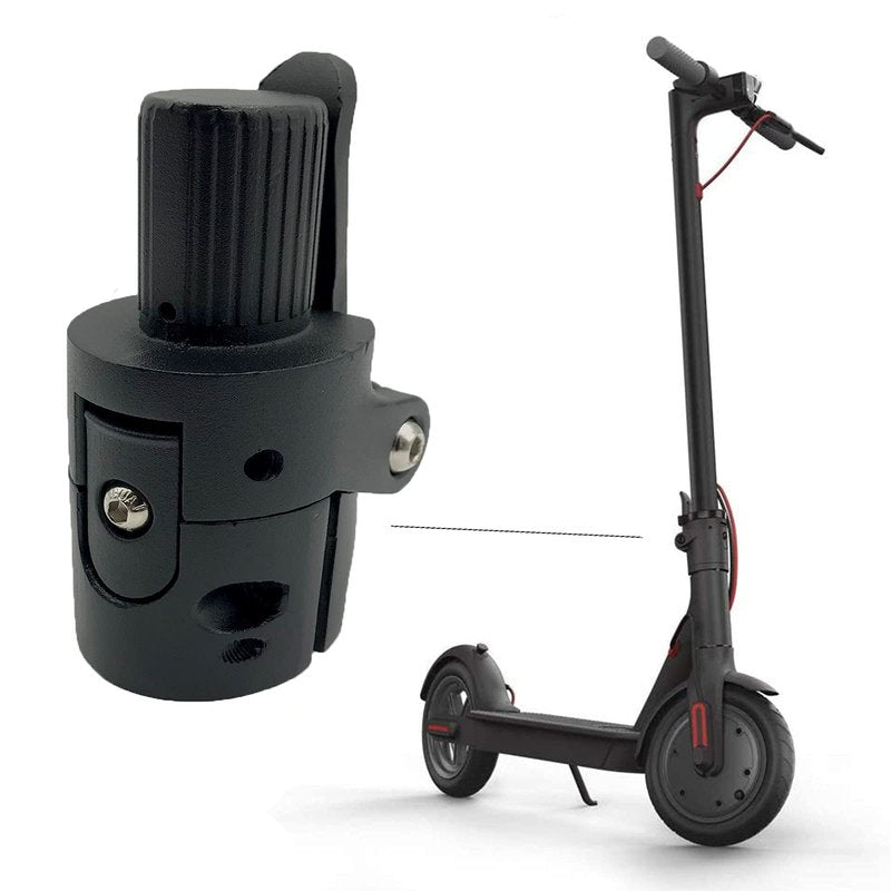 GLDYTIMES M365 Folding Pole Base, Lock Screw Hook Metal Connector Replacement Spare Parts Compatible for Mijia M365 Electric Scooter（Black）