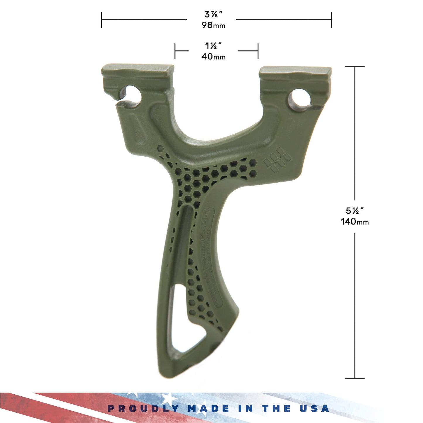 SimpleShot Torque Slingshot with Target, Ammo, and Looped Tube Bands for Professional Target Shooting Precision Sling Shot (Green)