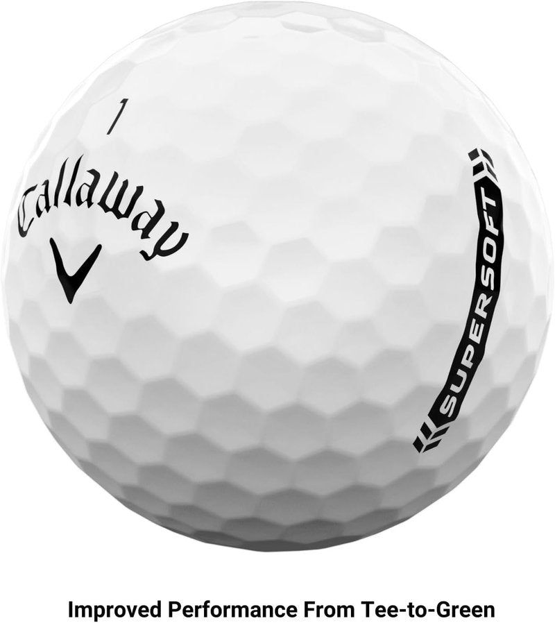 Callaway Supersoft Golf Balls - 2023 White Edition | Pack of 6 for Optimal Performance