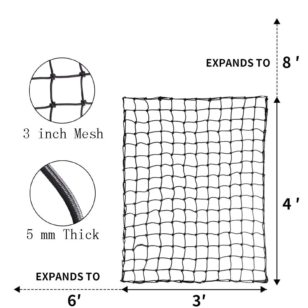 XCAR Roof Rack Basket Rooftop Cargo Carrier 64"x 39"x 4" + 3' x 4' Cargo Net + Cargo Carrier Bag 15 Cubic ft