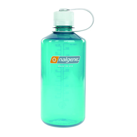 Nalgene Sustain Tritan BPA-Free Water Bottle Made with Material Derived from 50% Plastic Waste, 32 OZ, Narrow Mouth, Trout