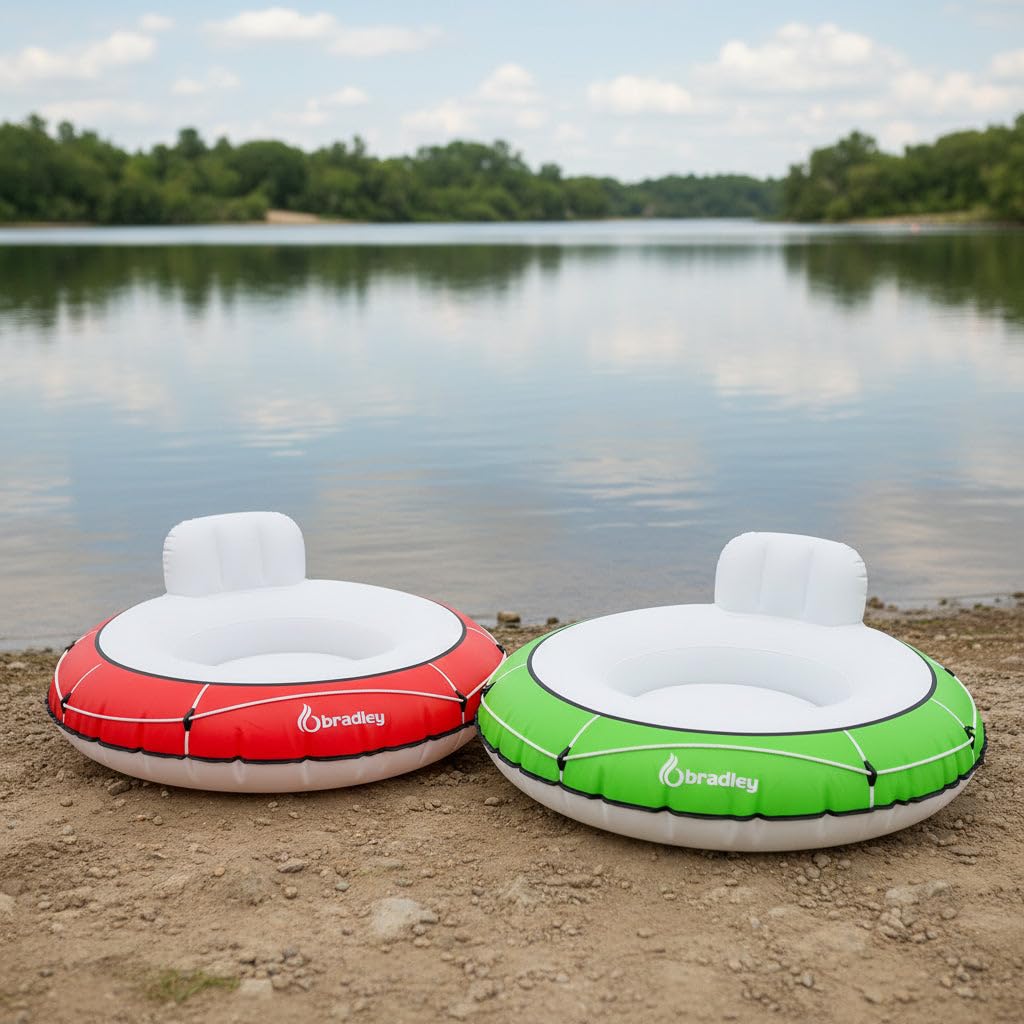 Bradley Heavy Duty River Tube Cover Only – Made in USA – Fits Intex River Run I & Most 53” Inflatable River Tubes – Commercial Grade Canvas Float Cover for River Floating & Rafting